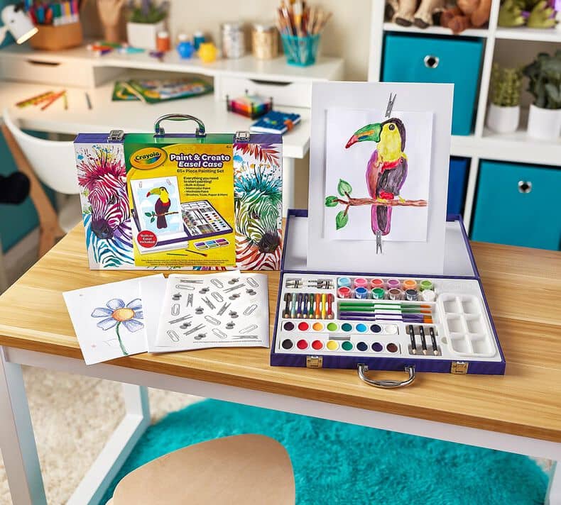 Crayola - Paint & Create Portable Easel Travel Art Case