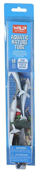 Wild Republic - Nature Assorted Aquatic Ocean Animals Figurines Tube