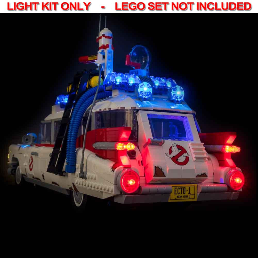 Light My Bricks - LIGHT KIT for LEGO® Ghostbusters Ecto-1 10274 Light & Sound & Remote Control Kit