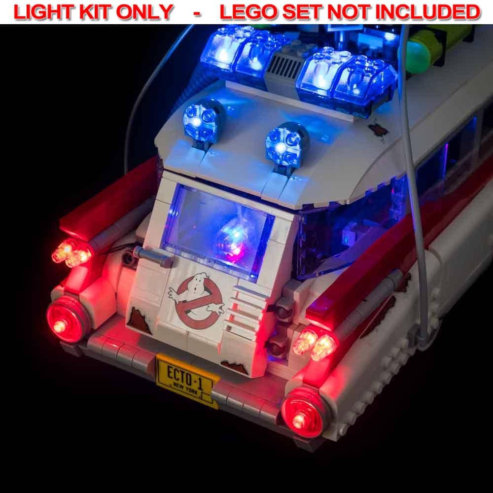 Light My Bricks - LIGHT KIT for LEGO® Ghostbusters Ecto-1 10274 Light & Sound & Remote Control Kit
