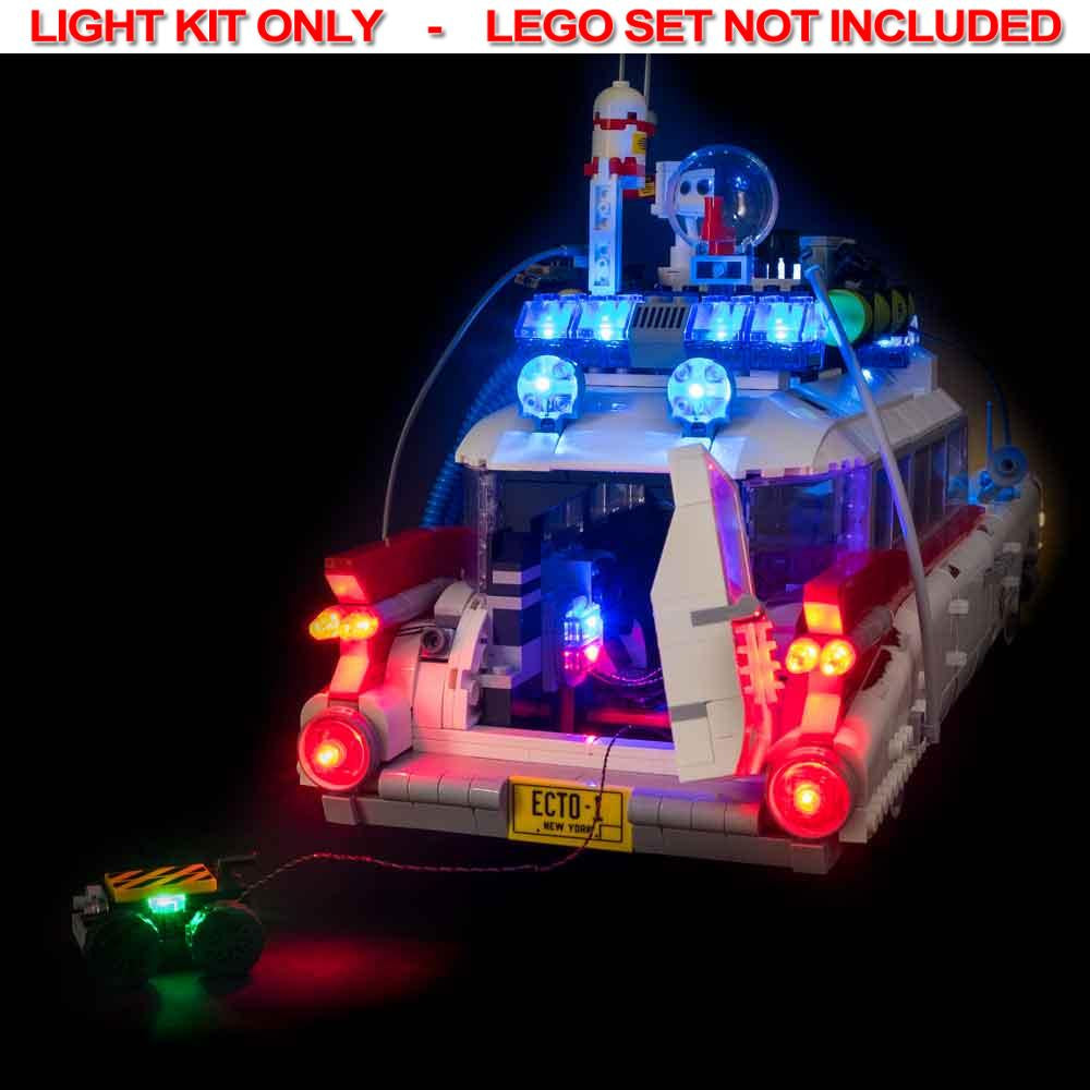 Light My Bricks - LIGHT KIT for LEGO® Ghostbusters Ecto-1 10274 Light & Sound & Remote Control Kit