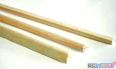 BALSAWOOD SQUARE 3/8' 9.5X914MM ORANGE