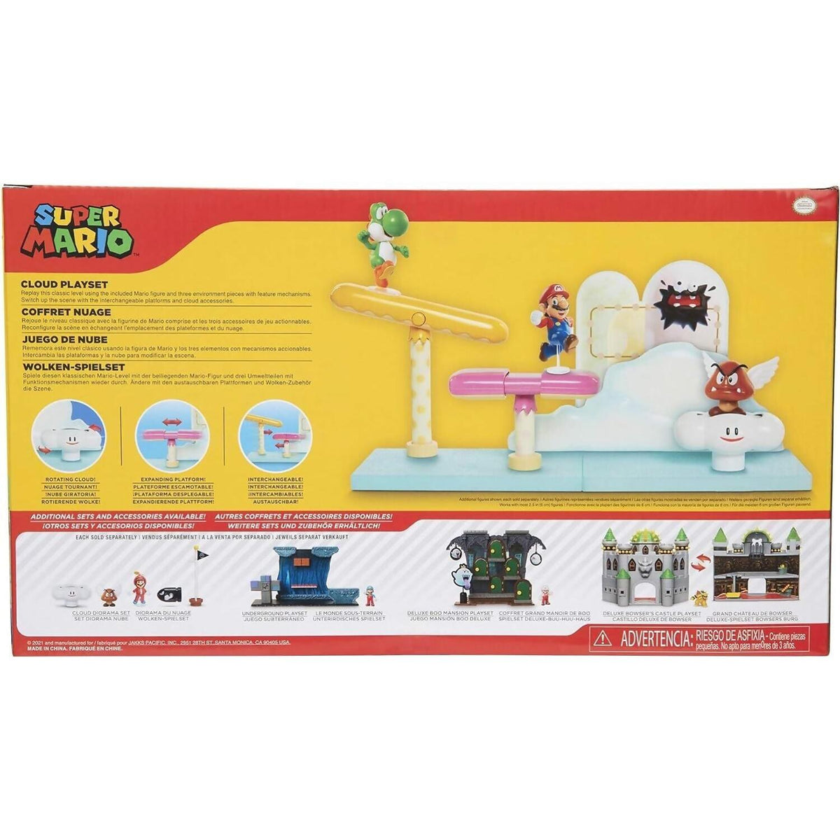 Nintendo - Super Mario 2.5-inch Cloud Playset