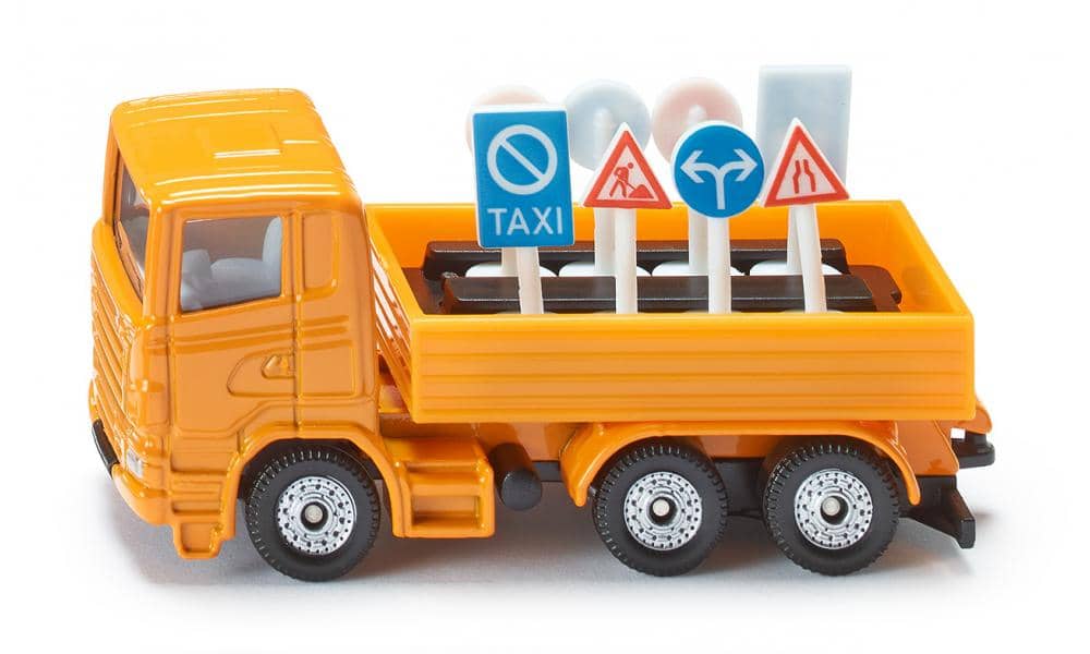 Siku - Die-Cast Road Maintenance Truck With Load-Up Accessories - 1:87 Scale Utility Vehicle