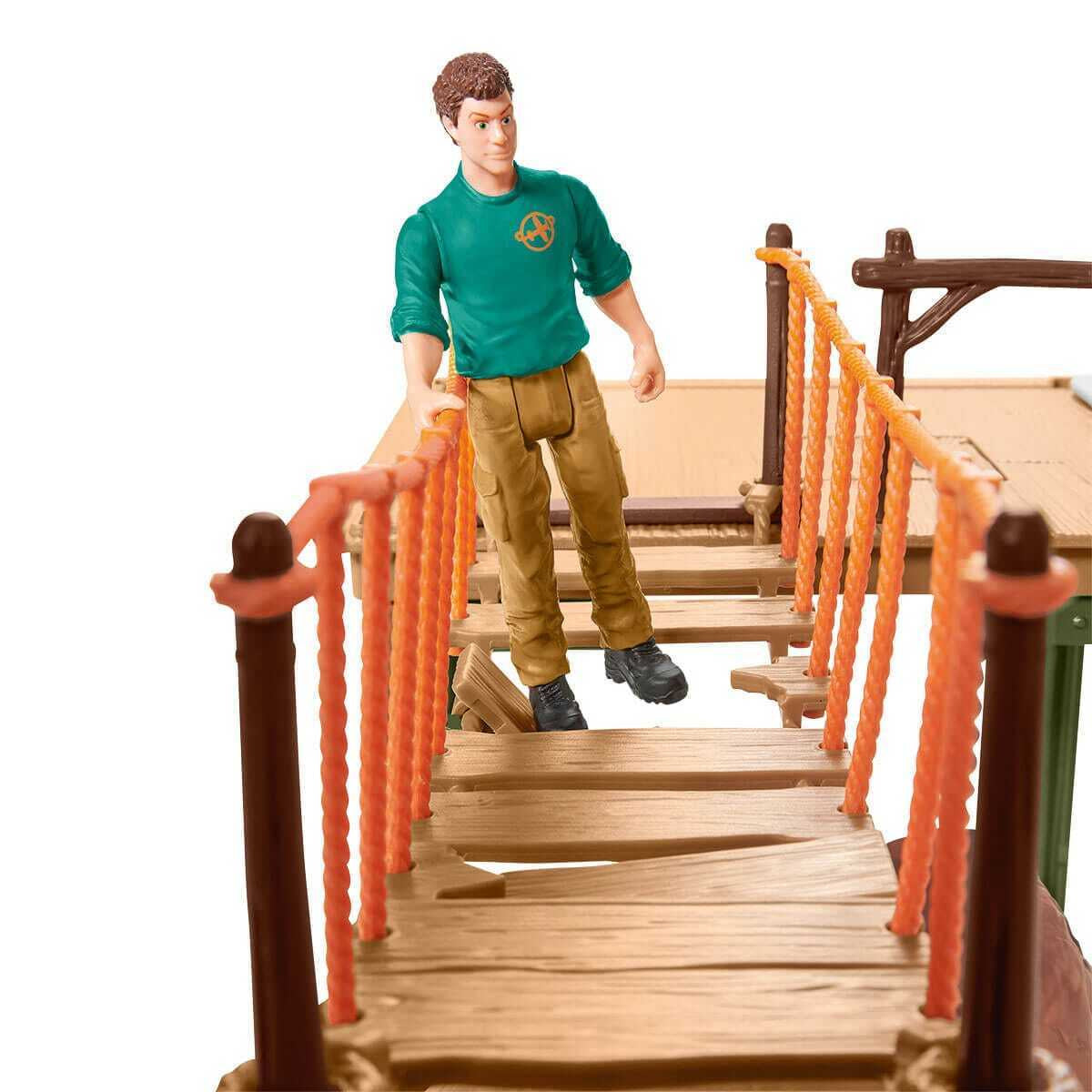Schleich - National Geographic Kids - Ranger Adventure Station Playset - Wild Life Figurine