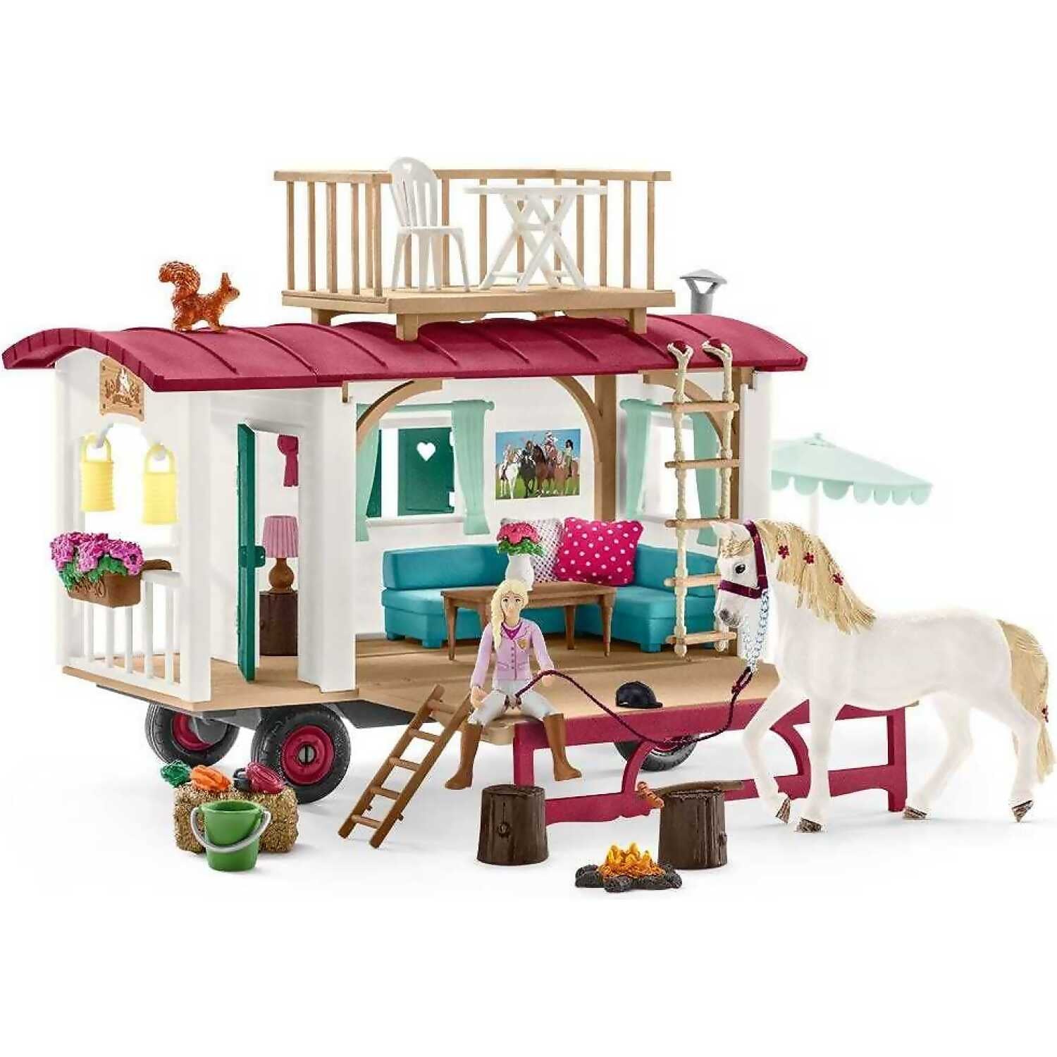 Schleich - Caravan For Secret Horse Club Meetings Figurine Playset