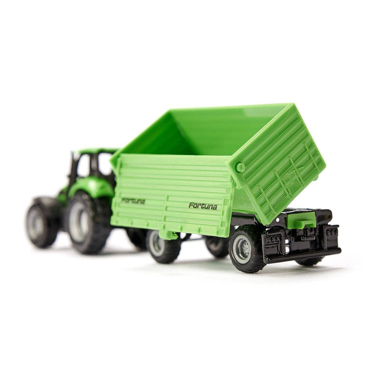 Siku - Deutz-Fahr With Fortuna 2-axle 4 Wheel Trailer