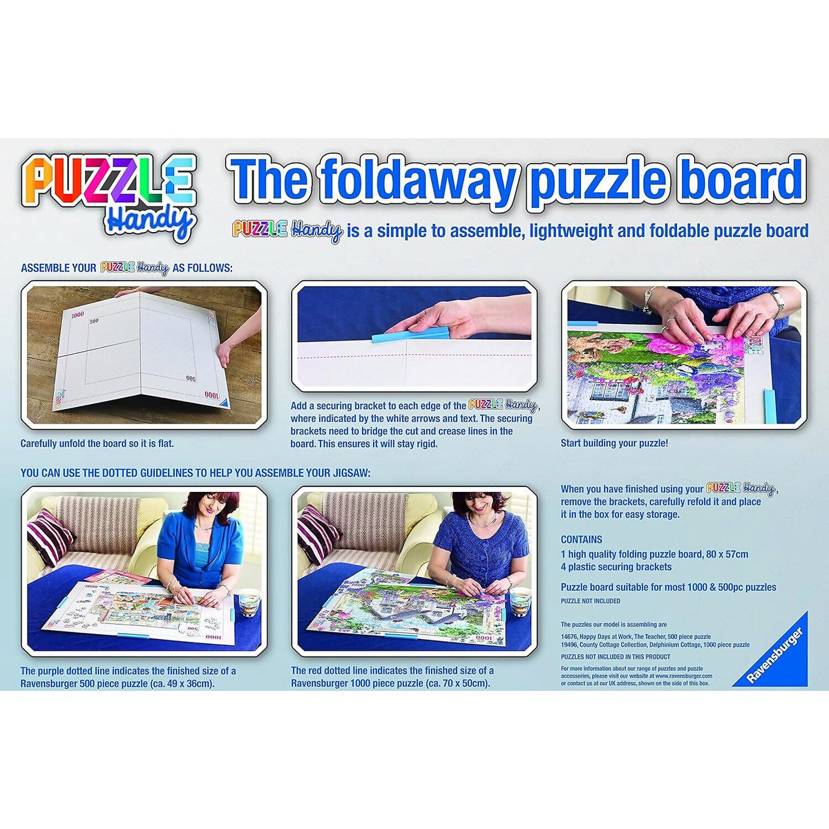 Ravensburger - Puzzle Handy The Foldaway Puzzle Board