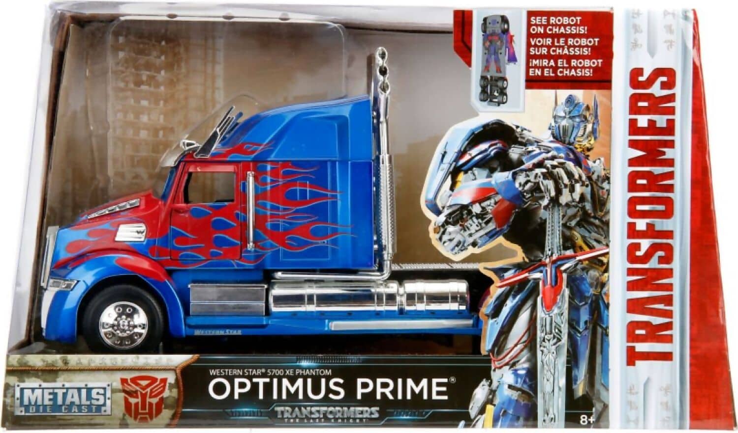 JADA TOYS - HOLLYWOOD RIDES 1:24 DIE-CAST OPTIMUS PRIME WESTERN STAR TRUCK - TRANSFORMERS 5 THE LAST KNIGHT COLLECTIBLE