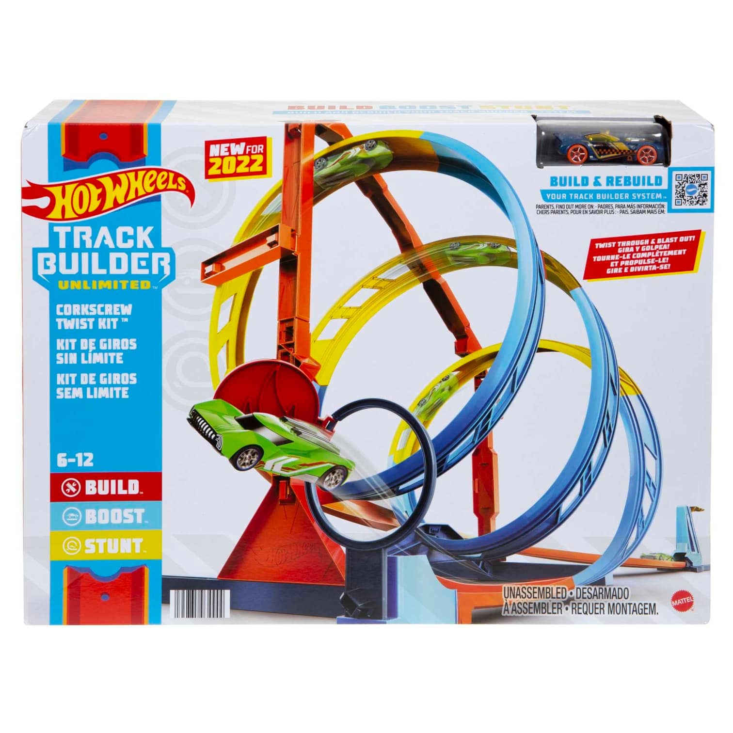 Hot Wheels - Track Builder Unlimited Corkscrew Twist Kit Mattel