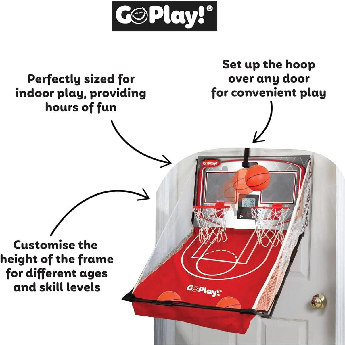 Play Go - ! - Over The Door 2 Shot Basketball