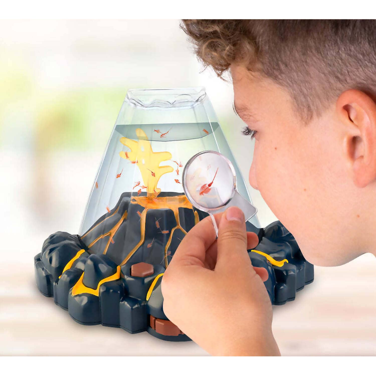 Aqua Dragons - Red Aqua Dragons - Volcano Tank With Flickering Lava Led Light Up Base