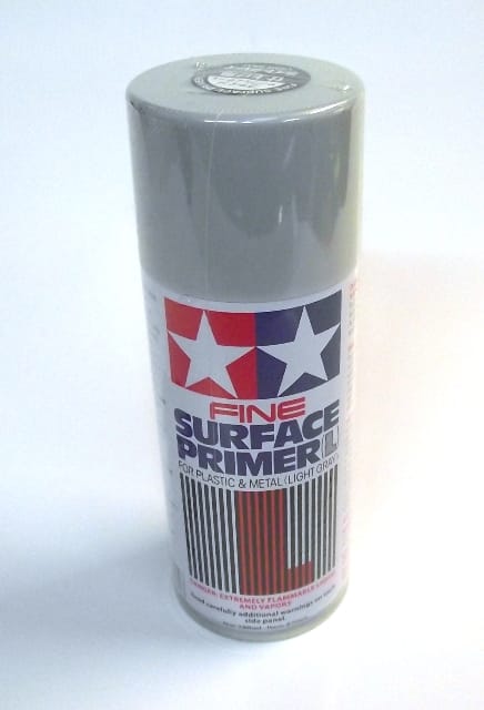 87064 TAMIYA FINE SURFACE PRIMER (L) LIGHT GREY 180ML