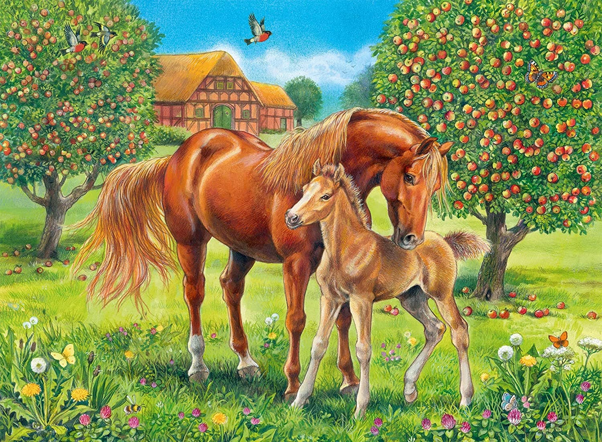 Ravensburger - Horses In The Field Jigsaw Puzzle 100 Pieces