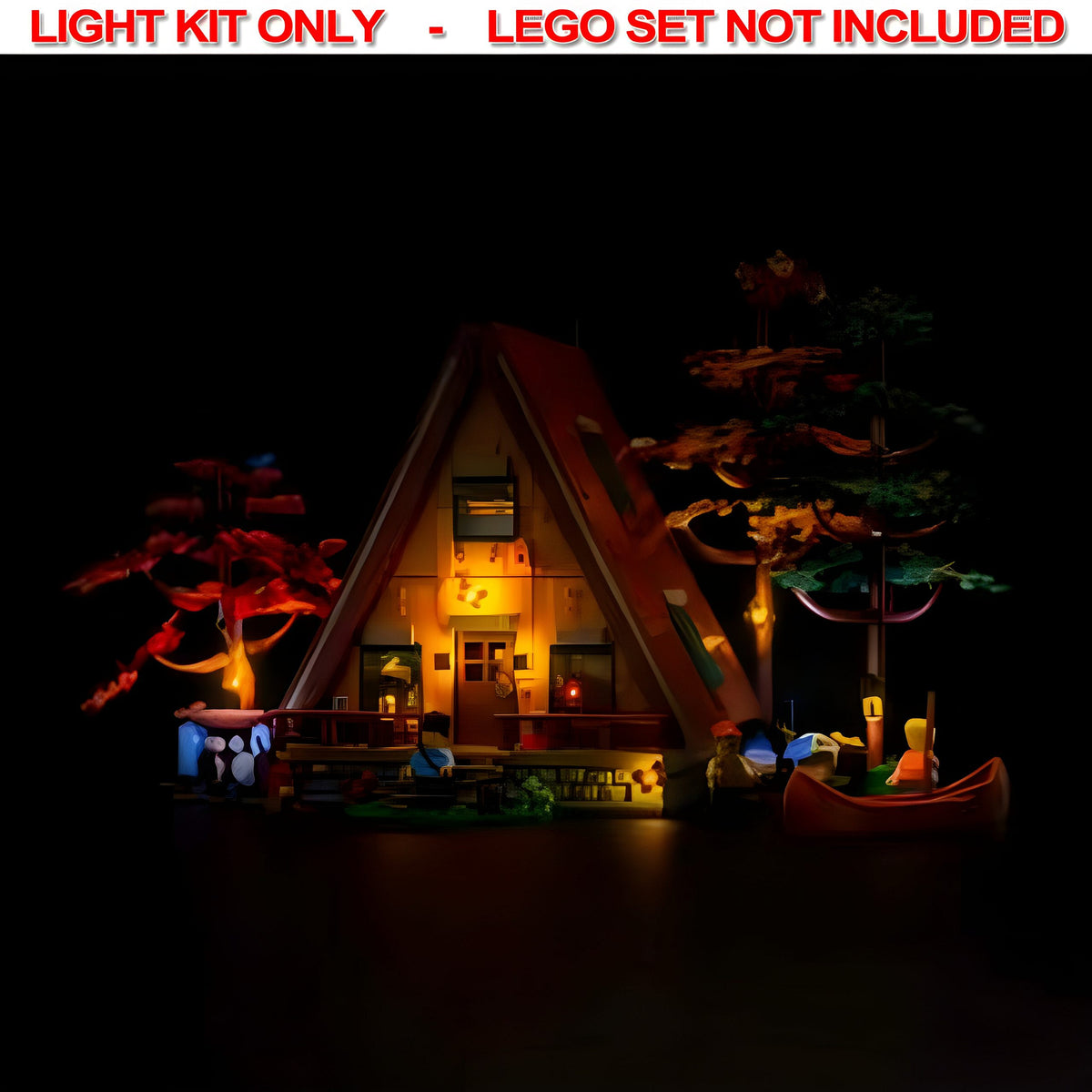 Light My Bricks - Light Kit For LEGO® A-Frame Cabin 21338