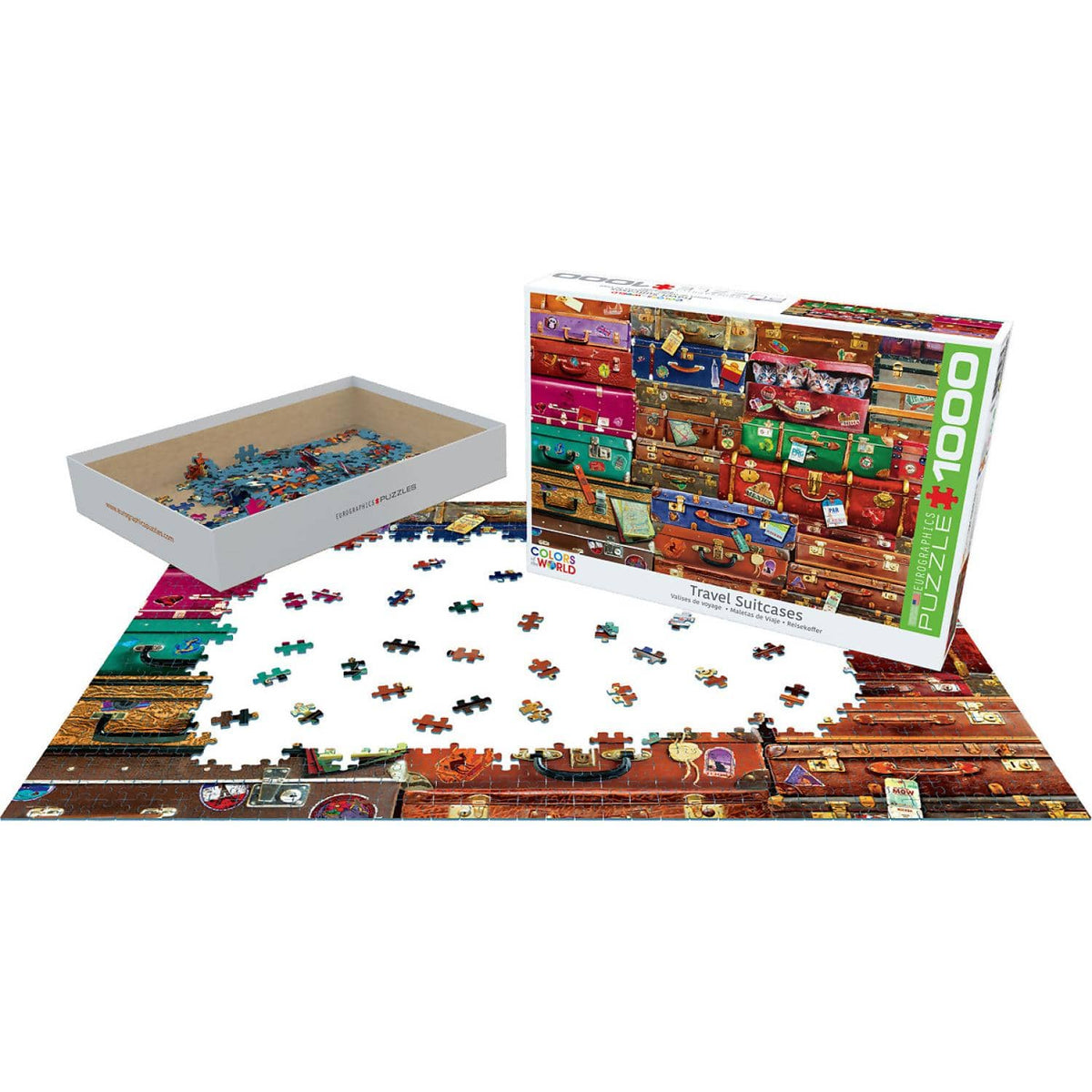 EuroGraphics - Travel Suitcases - Jigsaw Puzzle 1000 Pieces
