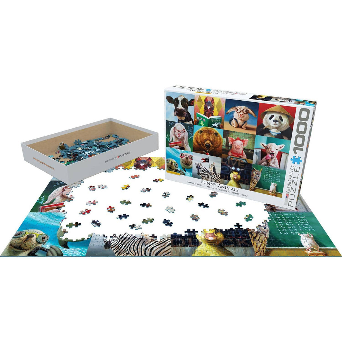 EuroGraphics - Funny Animals - Jigsaw Puzzle 1000 Pieces