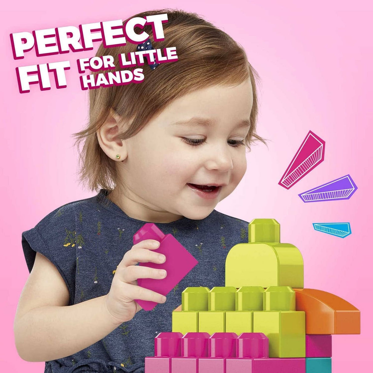 MEGA BLOKS - First Builders Big Building Bag (pink) - Fisher-Price