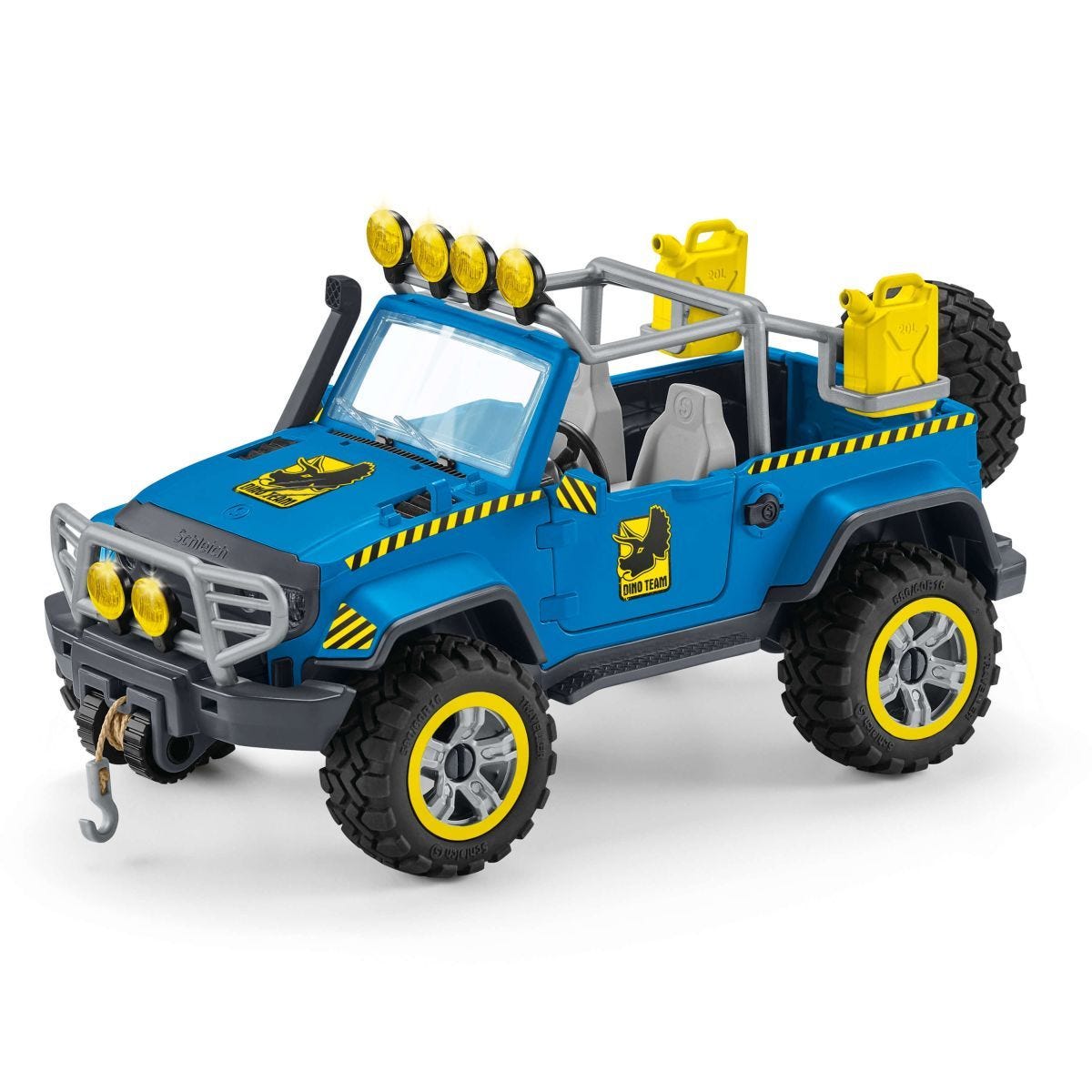 Schleich - Off-road Vehicle With Dino Outpost Dinosaur Figurine Animal Playset