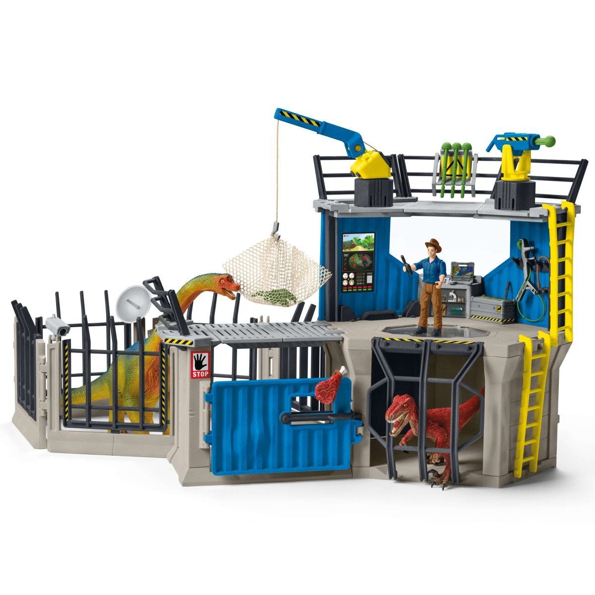 Schleich - Large Dino Research Station Dinosaur Figurine Animal Playset