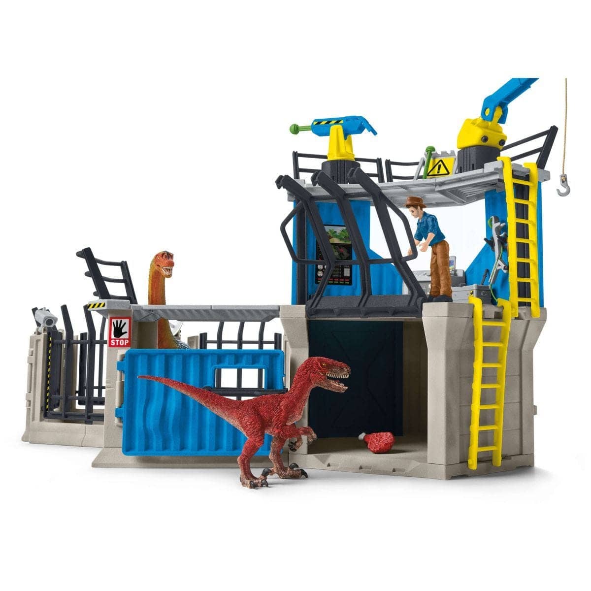 Schleich - Large Dino Research Station Dinosaur Figurine Animal Playset