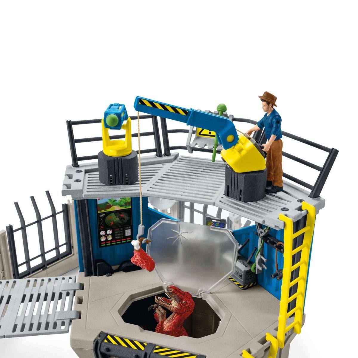 Schleich - Large Dino Research Station Dinosaur Figurine Animal Playset