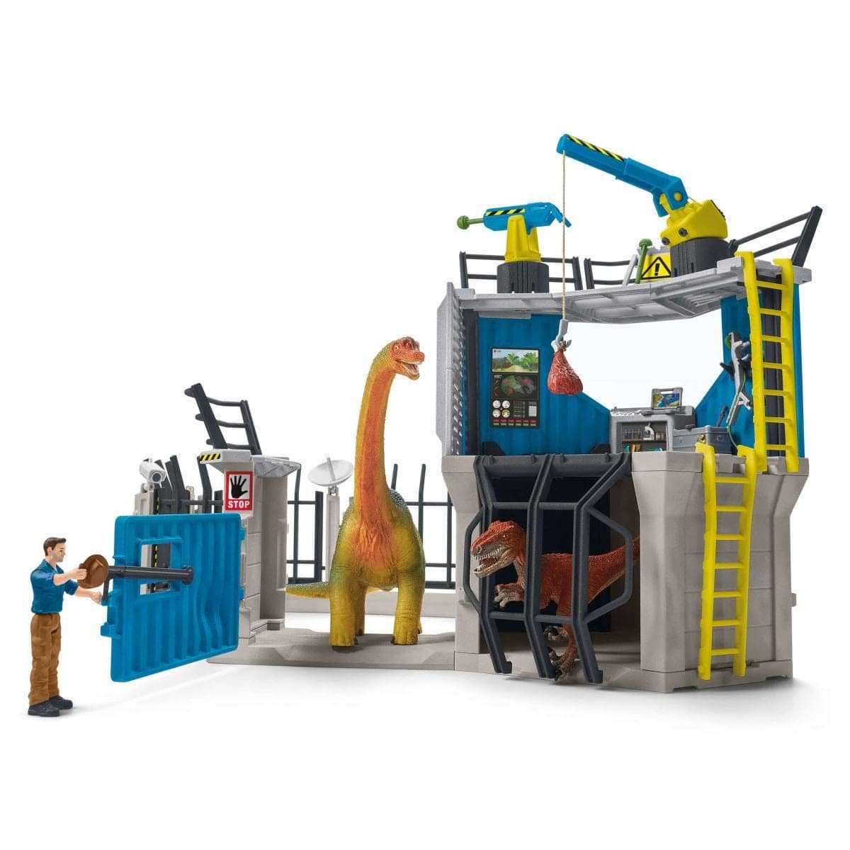 Schleich - Large Dino Research Station Dinosaur Figurine Animal Playset