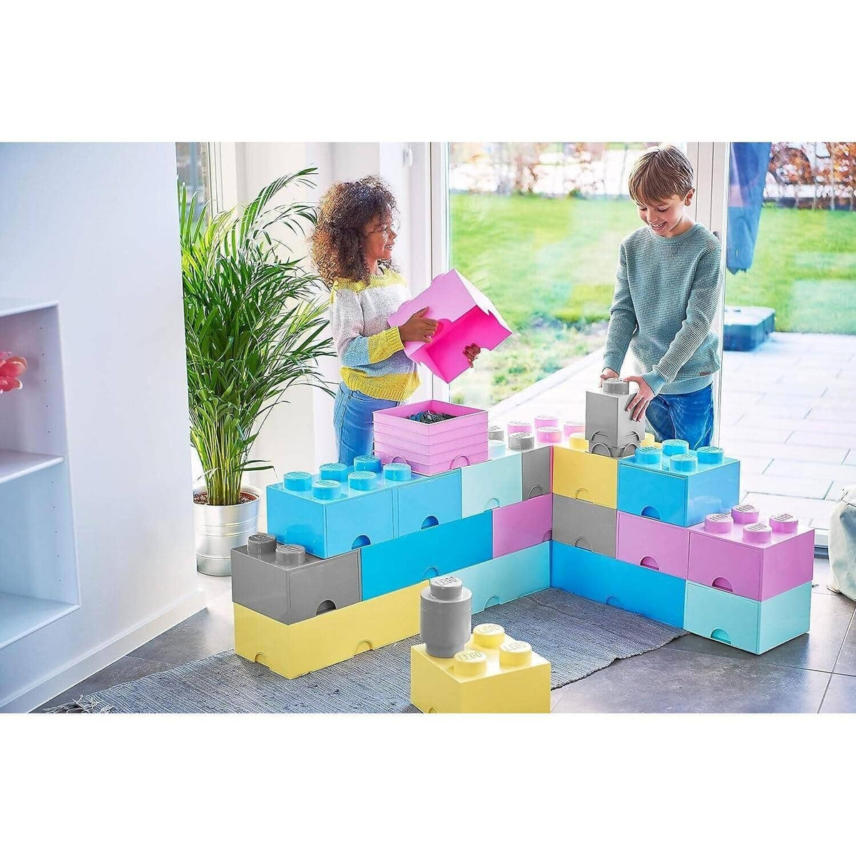 LEGO® Storage Brick 8 Light Blue - Room Copenhagen