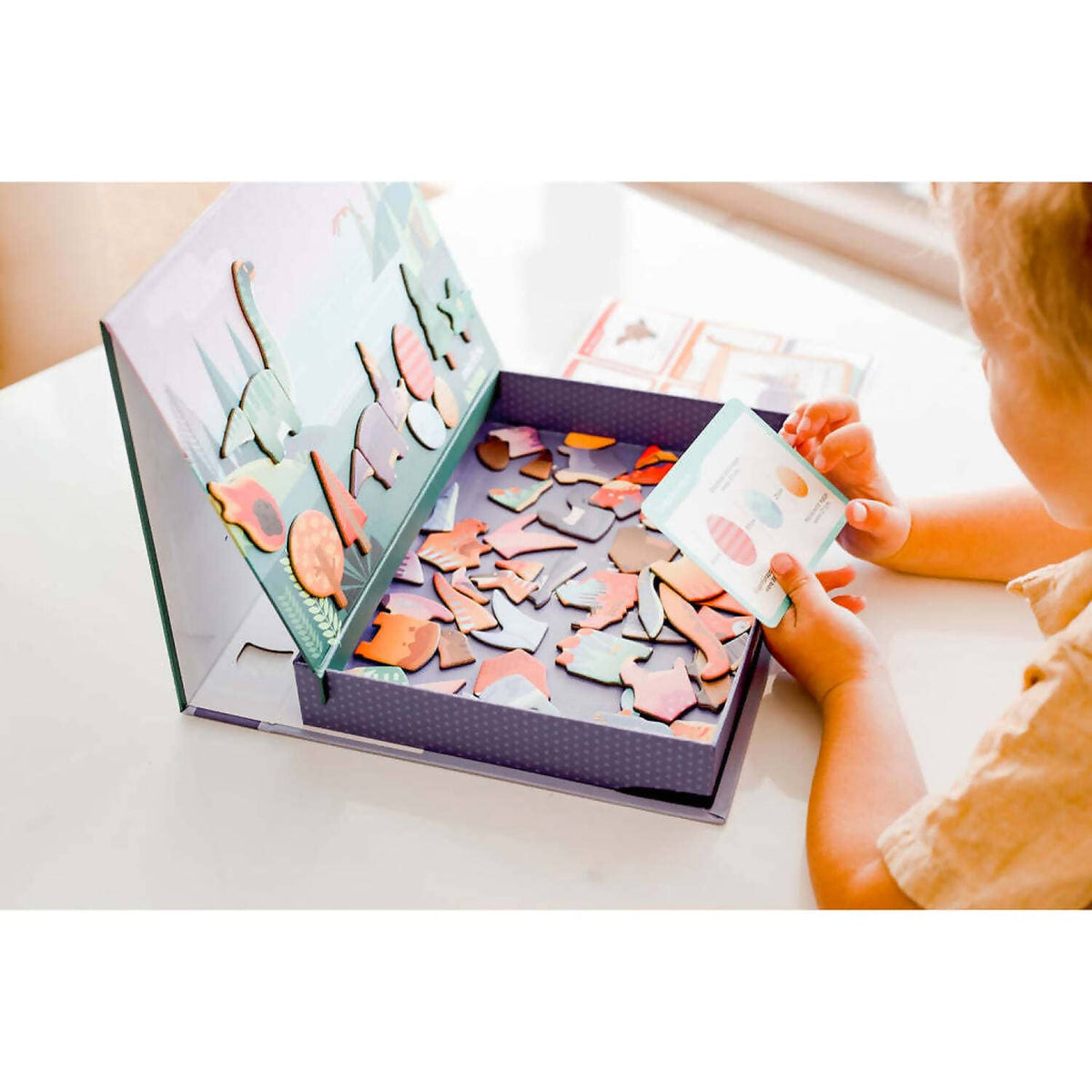 mierEdu - Magnetic Art Case Dino World