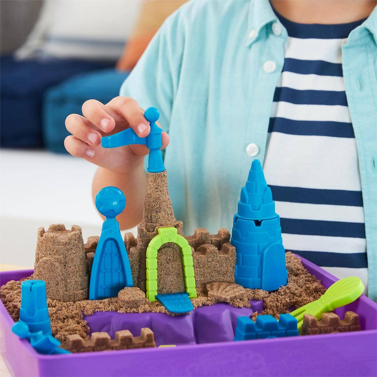 Kinetic Sand - Deluxe Beach Castle Playset With 1.13kg Of Beach Sand
