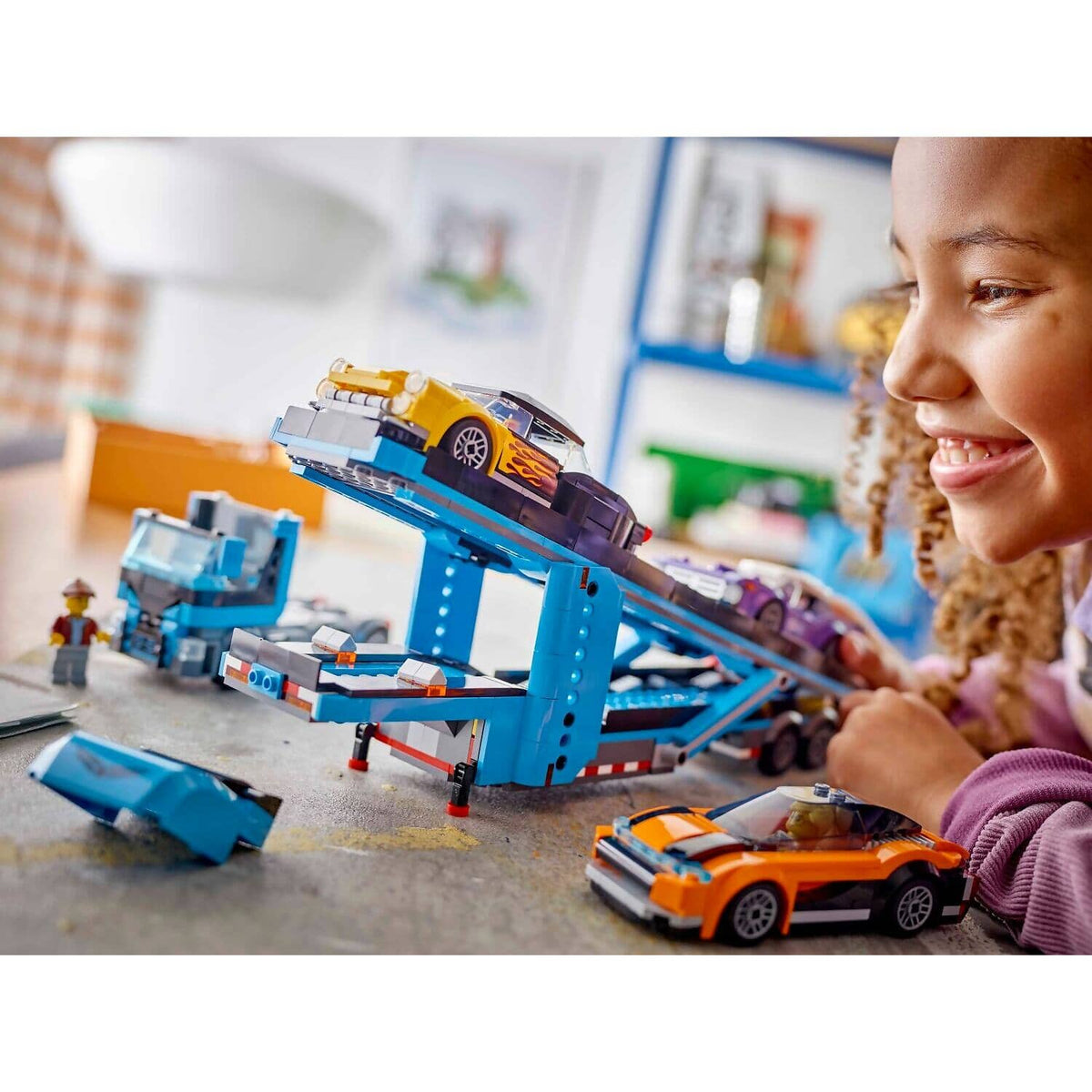 LEGO® 60408 Car Transporter Truck with Sports Cars - City