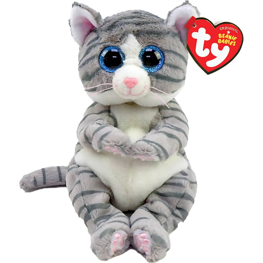 Ty - Beanie Bellies - Mitzi Grey Tabby Cat 20cm