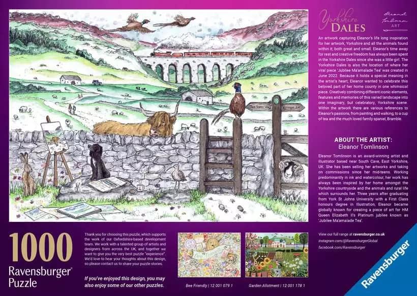 Ravensburger - Yorkshire Dales Jigsaw Puzzle 1000 Pieces