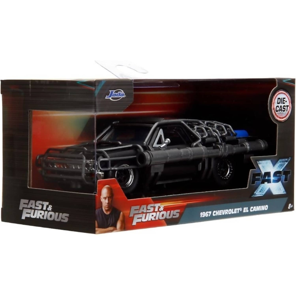 JADA TOYS - FAST & FURIOUS 10 - 1967 CHEVY EL CAMINO WITH CAGE 1:32 SCALE DIECAST VEHICLE