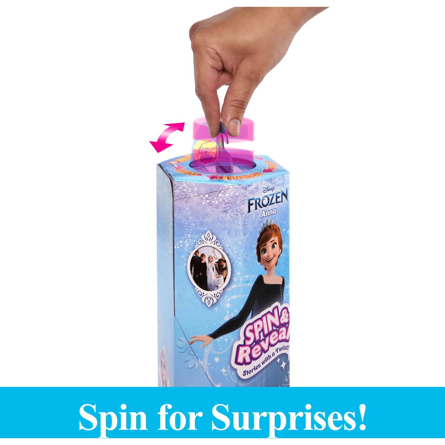 Disney Frozen 2 - Spin & Reveal Anna Fashion Doll & Accessories With 11 Surprises