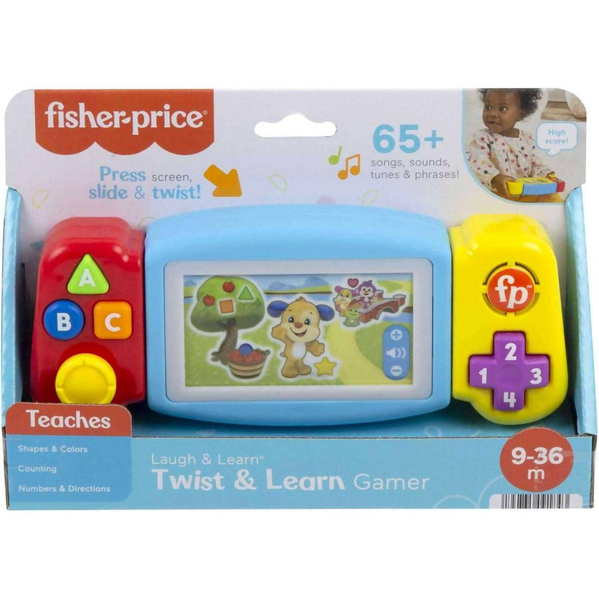 Fisher-Price - Laugh & Learn Twist & Learn Gamer Pretend Video Game Learning Toy For Infant & Toddler