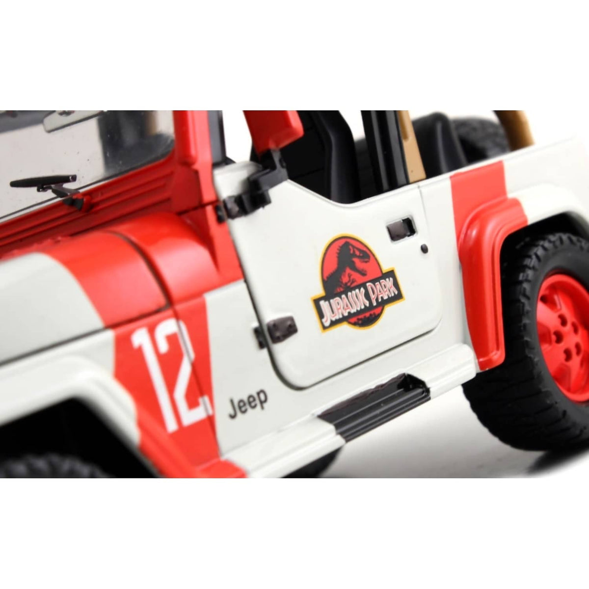 JADA TOYS - JURASSIC WORLD 1992 JEEP WRANGLER 1:24 SCALE DIECAST VEHICLE
