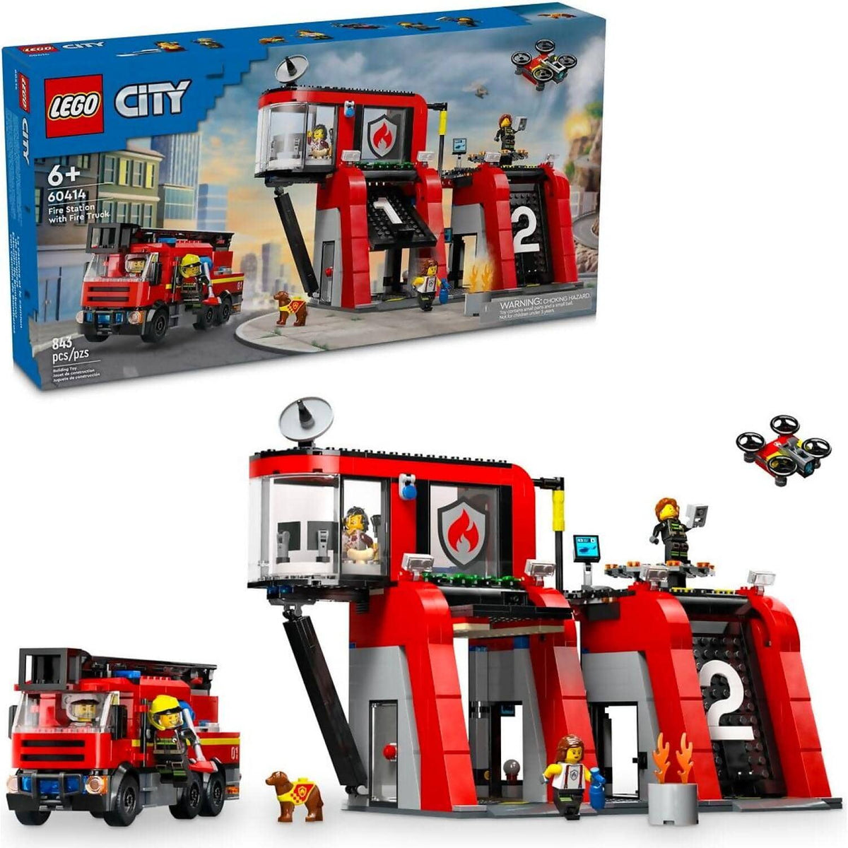 LEGO® 60414 Fire Station with Fire Truck - City
