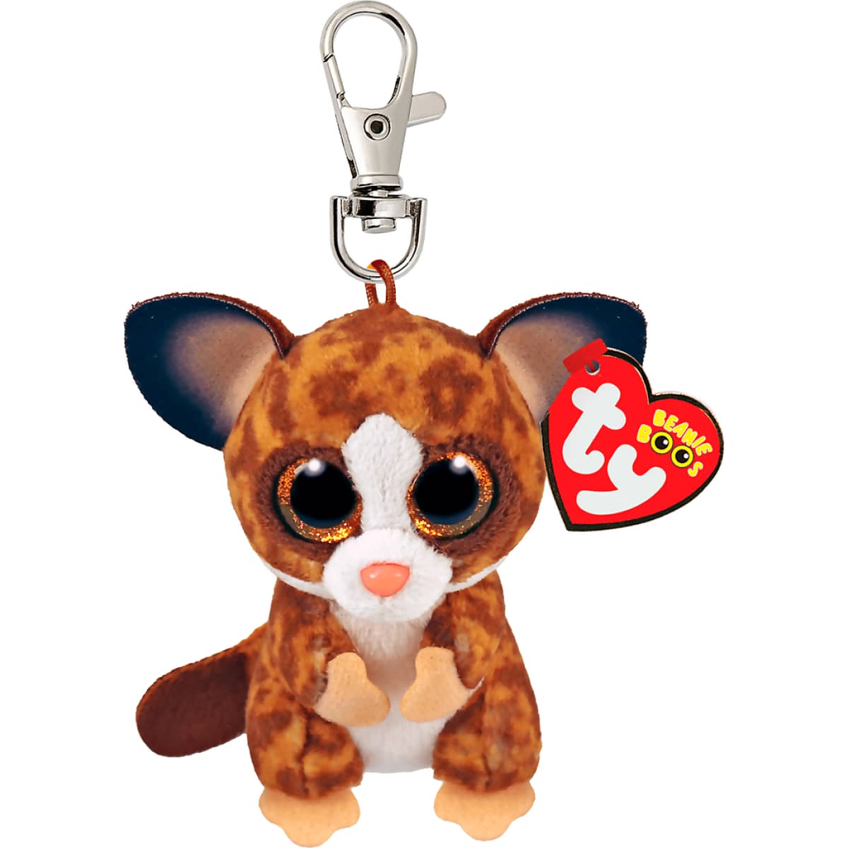 Ty - Beanie Boos - Clip On - Binky Brown Bush Baby 10cm