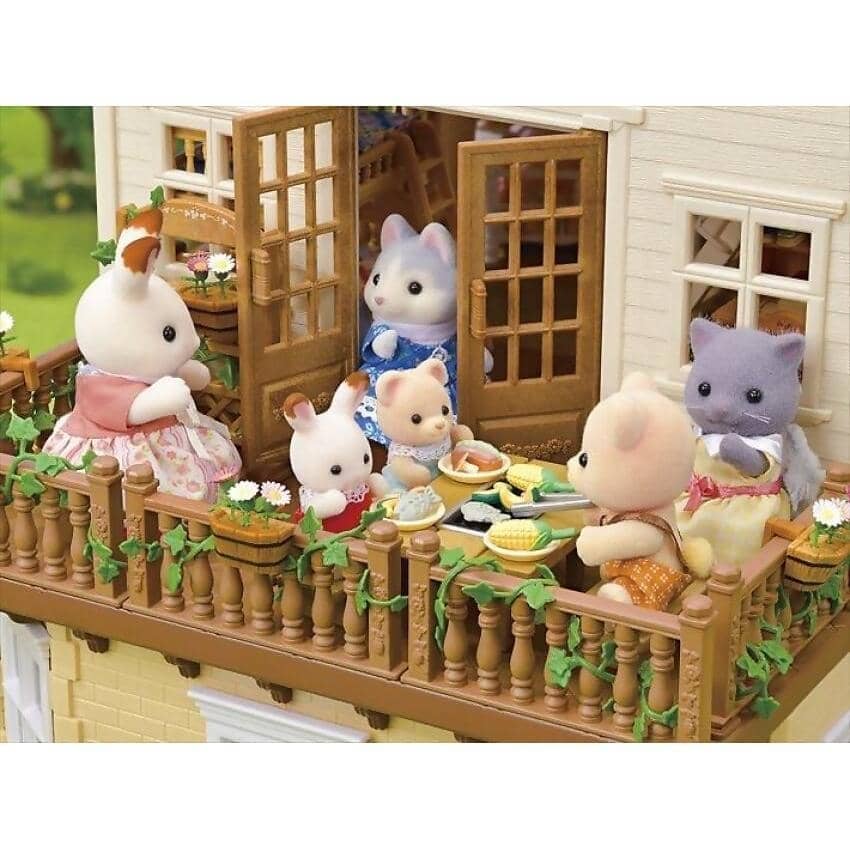 Sylvanian Families - Red Roof Country Home -secret Attic Playroom Animal Doll Playset