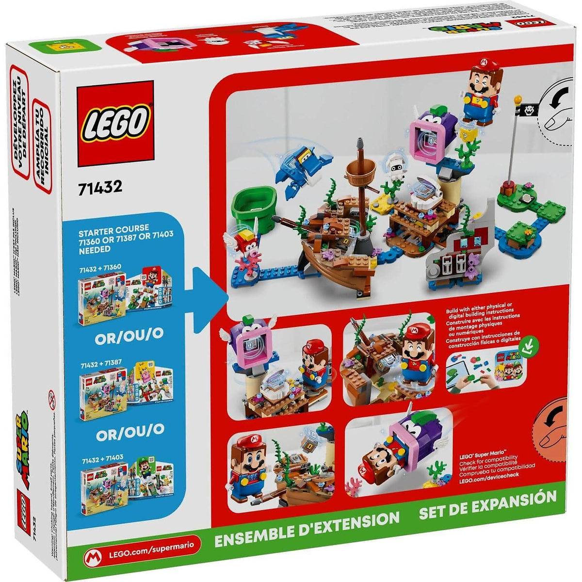 LEGO® 71432 Dorrie's Sunken Shipwreck Adventure Expansion Set - Super Mario™