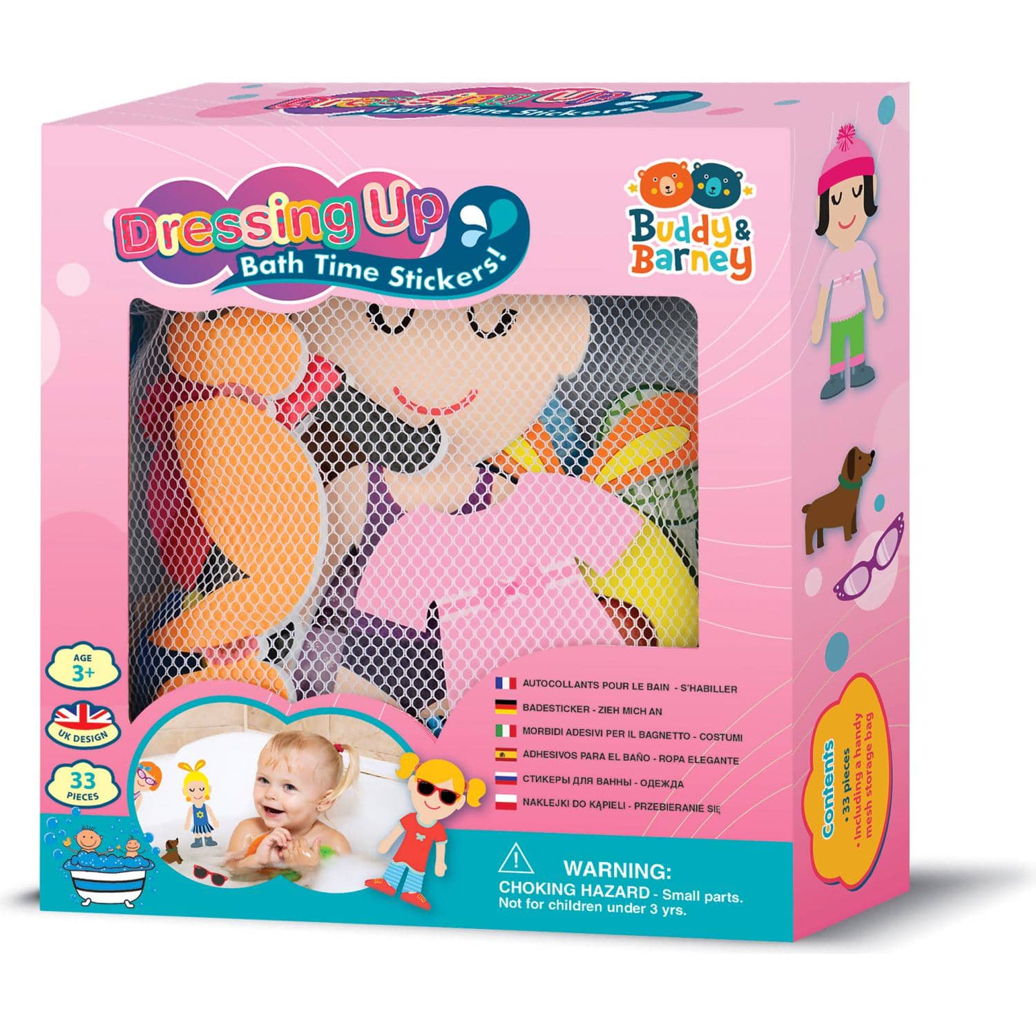 Buddy & Barney - Bath Time Stickers Dressing Up