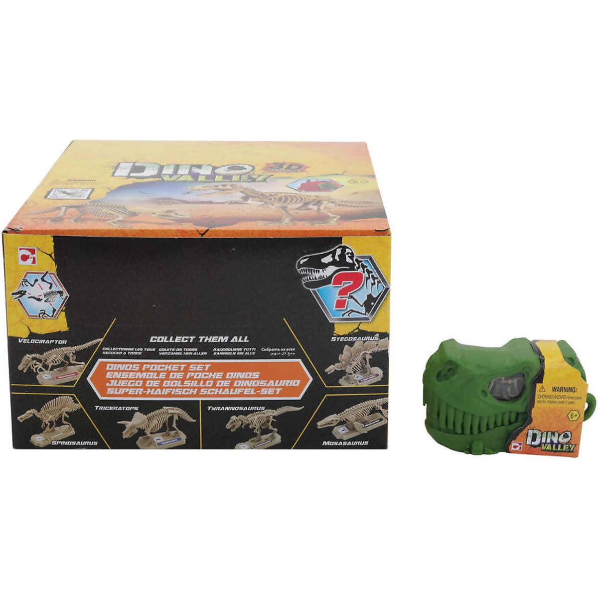 Dino Valley - 3D Fossil Set Green Blind Box Surprise 1x Figure