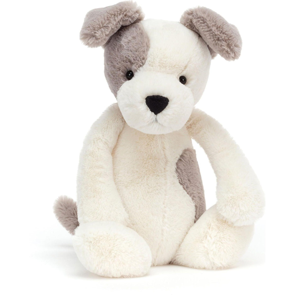 Jellycat - Bashful Grey White Terrier Puppy Medium 31x15x12cm