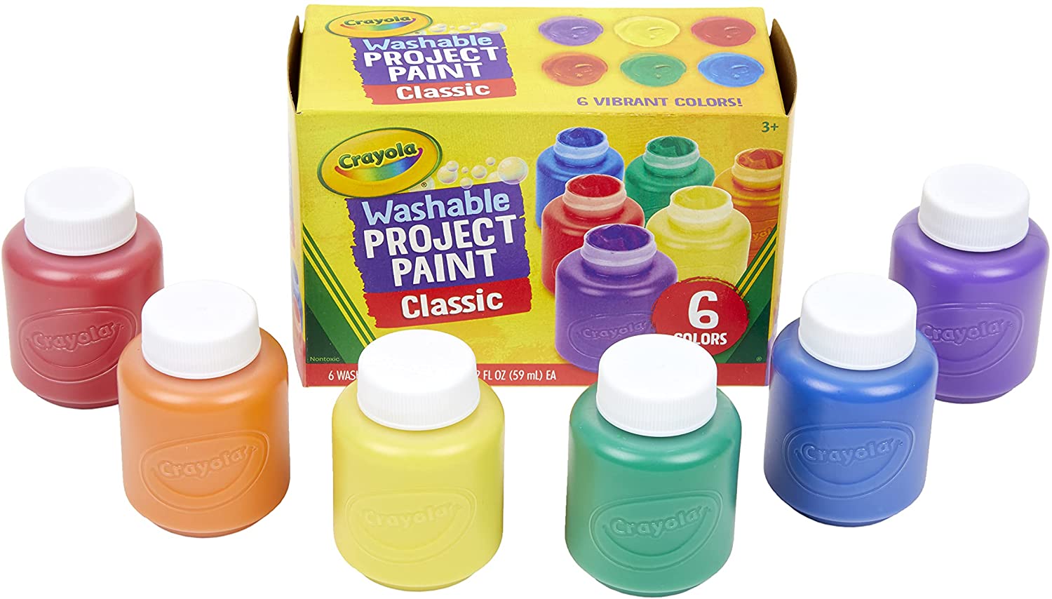 Crayola - Washable Kids Paint 6 Pack Classic Colours