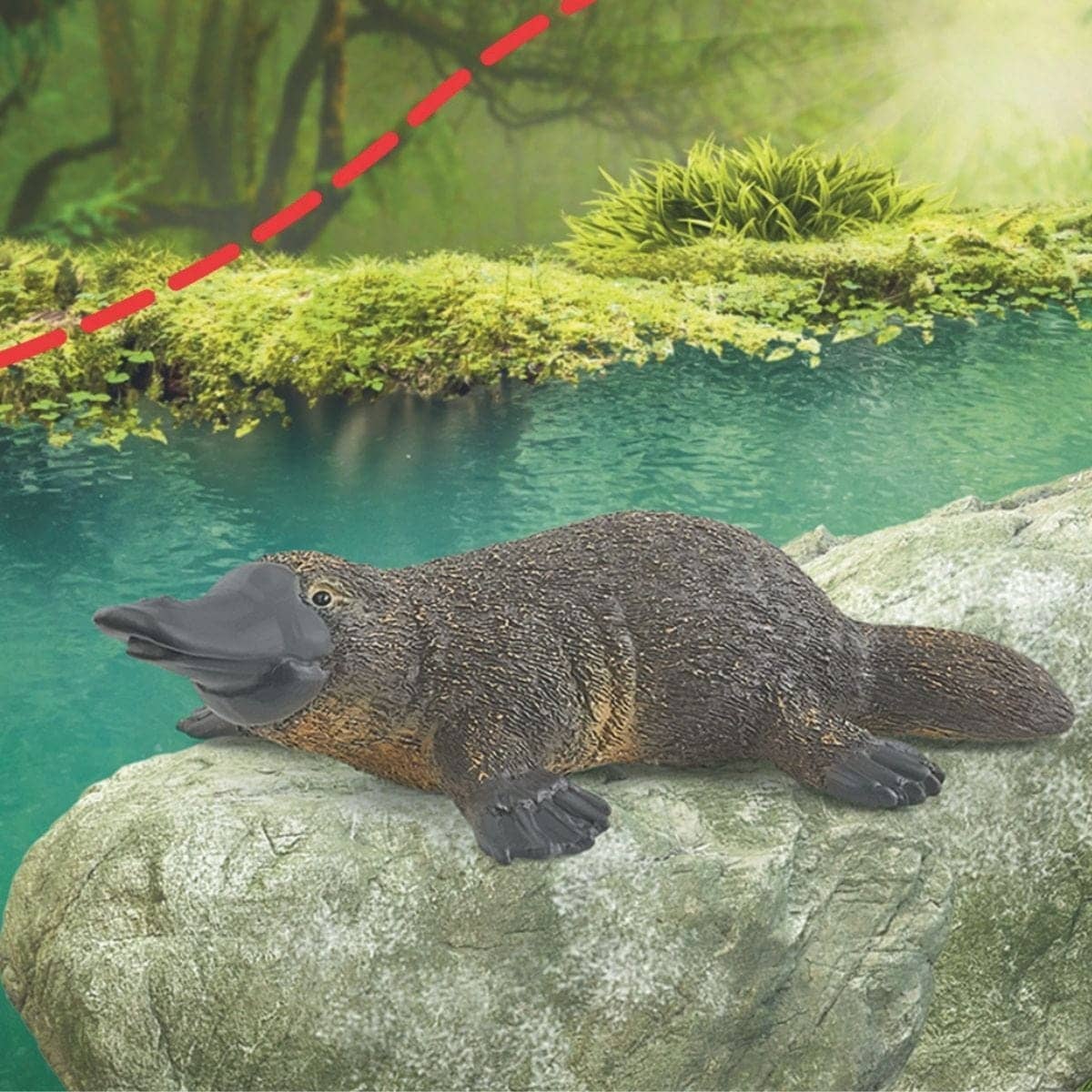 Schleich - Platypus Wildlife Animal Figurine