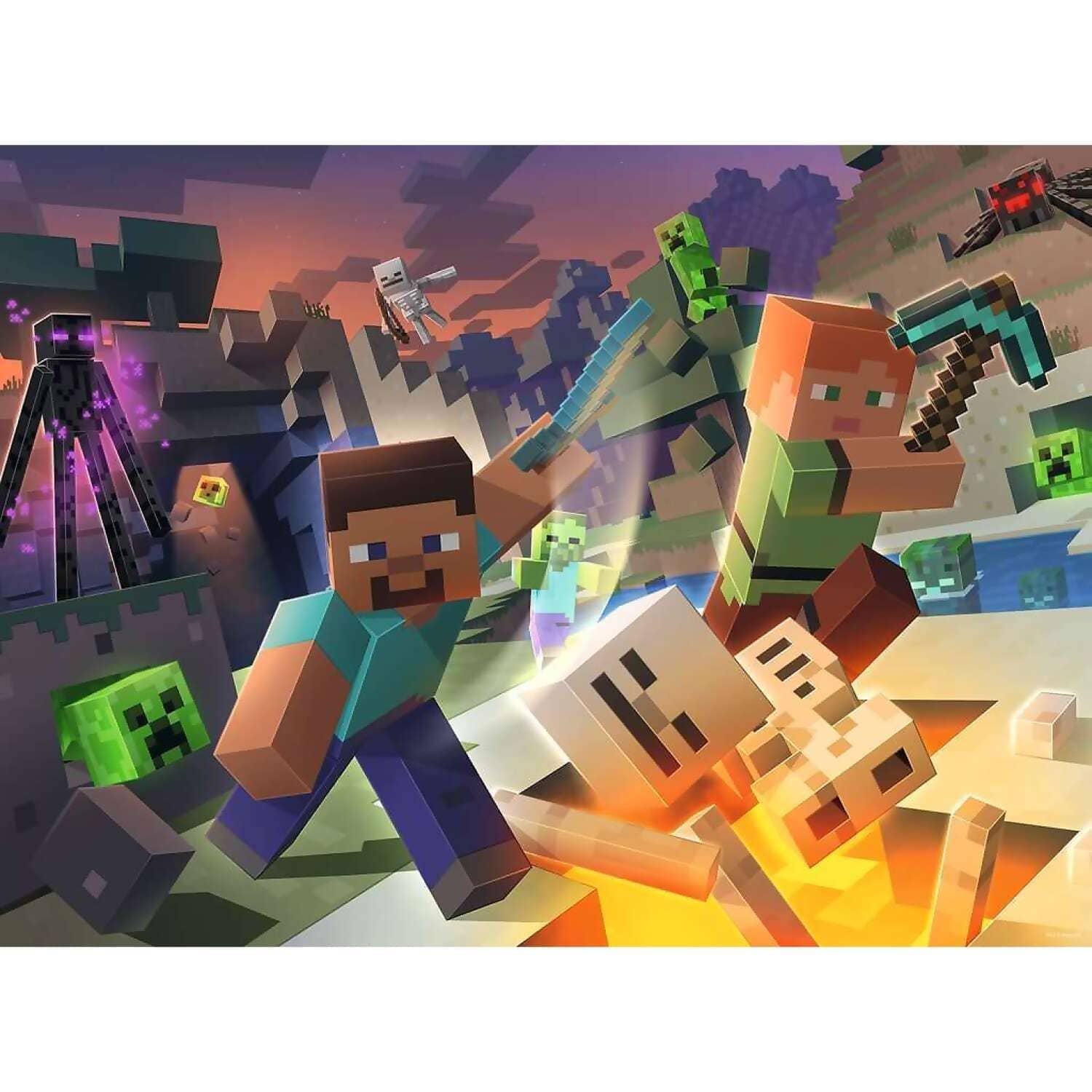 Ravensburger - Monster Minecraft Jigsaw Puzzle XXL 100 Pieces