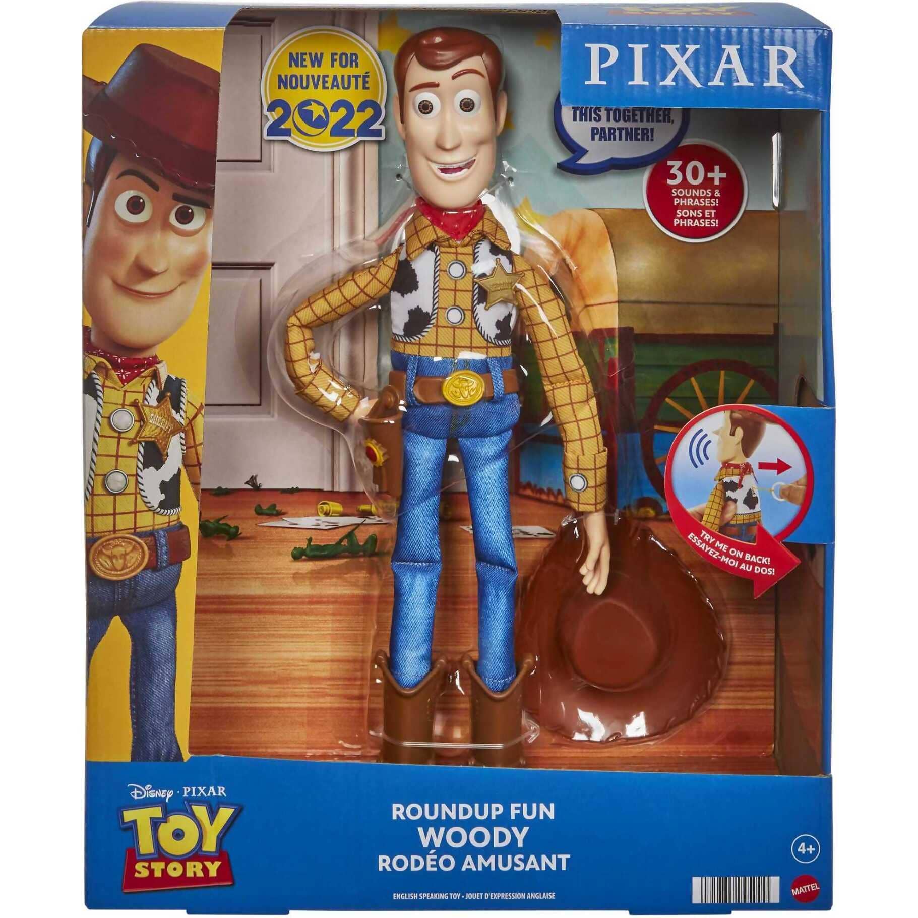 Disney Pixar - Toy Story - Woody Talking Toy 20 Phrases Of Roundup Fun - Mattel