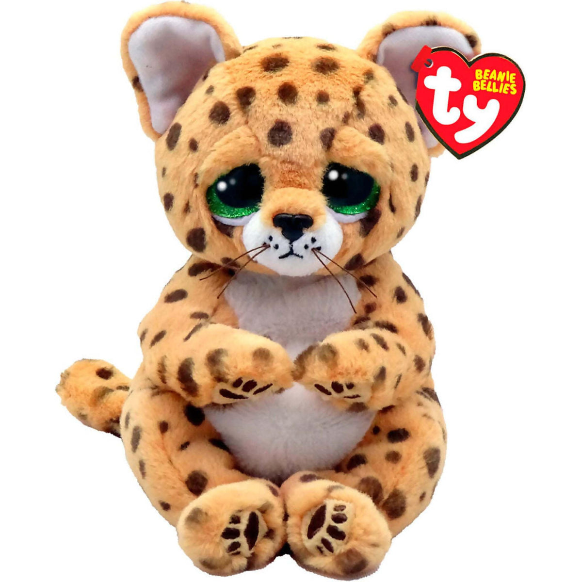 Ty - Beanie Bellies - Lloyd Tan Spotted Leopard Small 20cm