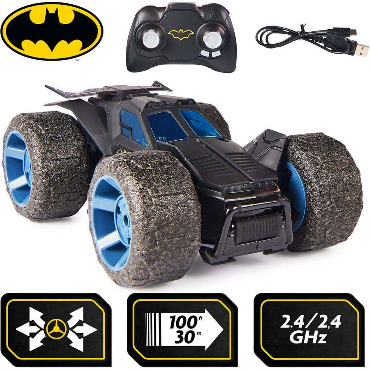 DC - Remote Control Batman Stunt Force Batmobile